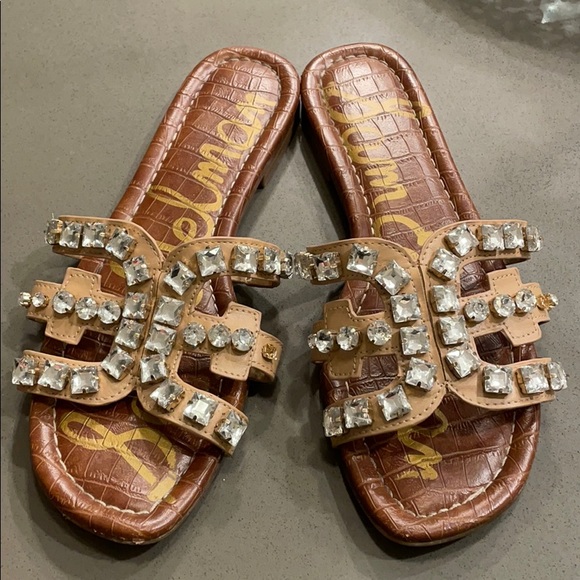 Sam Edelman Rhinestone Sandals - Picture 1 of 3